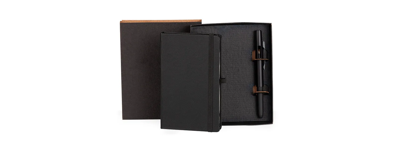 Caderneta P/ Anotações Com Caneta - Preta RBSM 31731