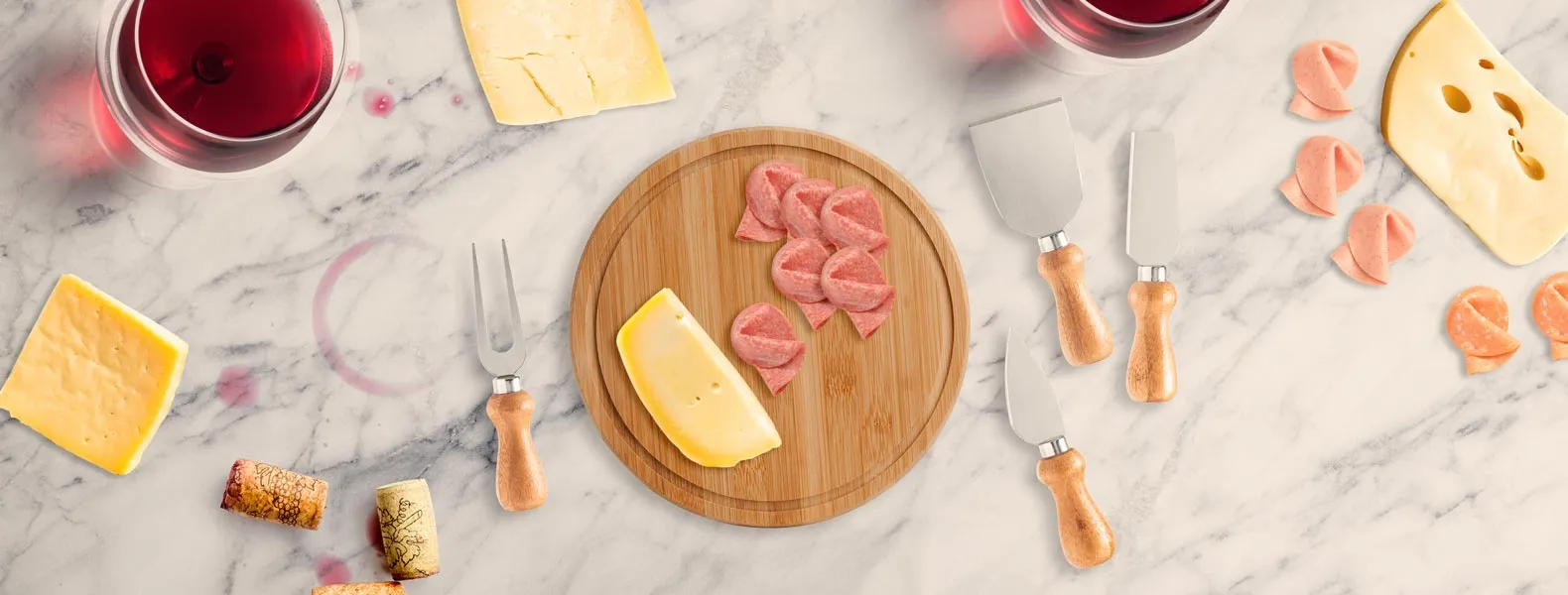 Kit Para Queijo Em Bambu Córdoba - 6 Pçs RBSM 15143 - Image 7