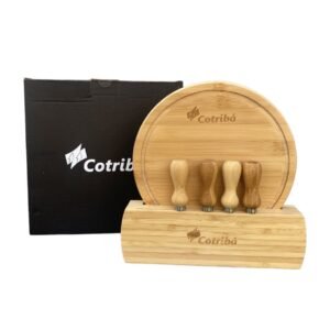 Kit Para Queijo Em Bambu Córdoba - 6 Pçs RBSM 15143