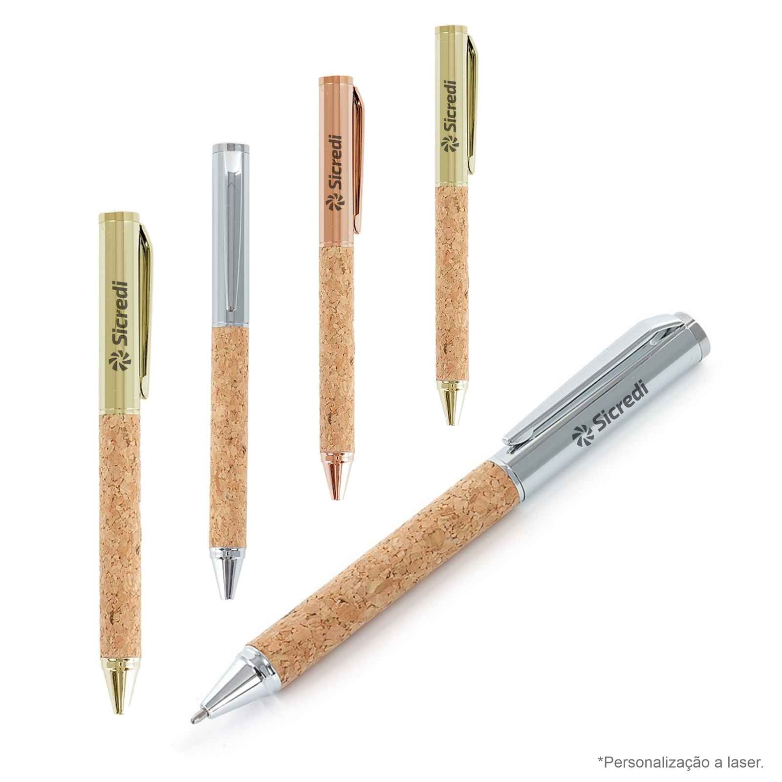 Caneta Metal e Cortiça RBX 01007