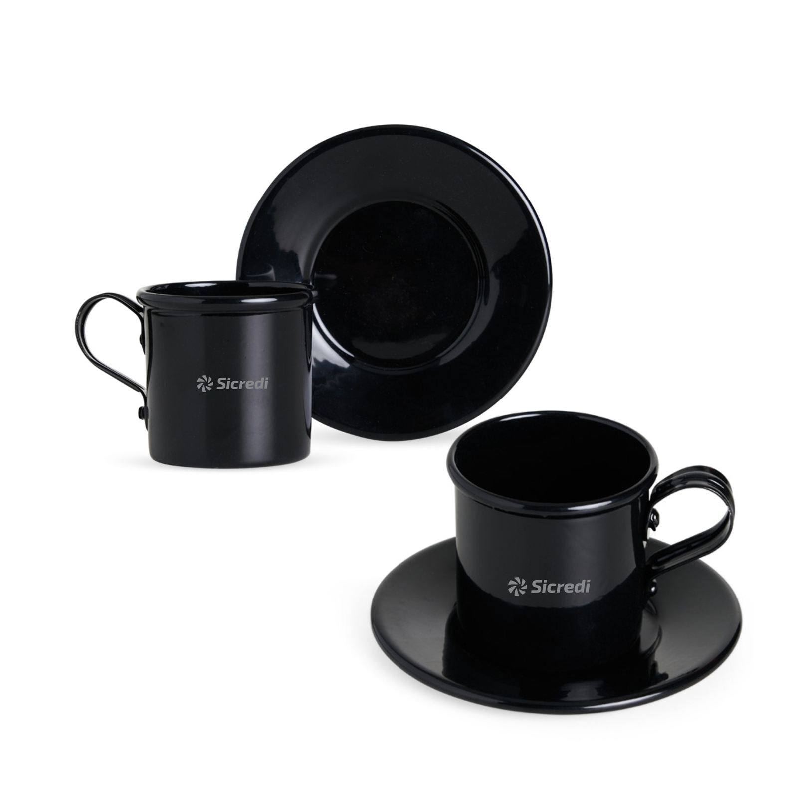 Xícara 100ml com Pires em Alumínio RBX 14947